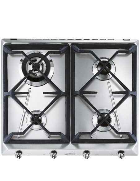 SMEG SRV564GH3 PIANO COTT. 60CM INOX GRIGLIE GHISA +1TR.CORONA