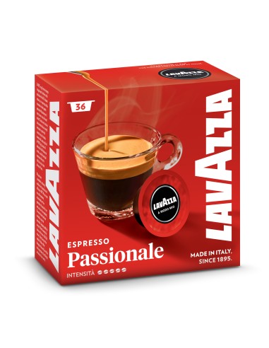 CAPSULE CAFFE': vendita online LAVAZZA 8715 PASSIONALE ASTUCCIO 36 CAPSULE in offerta