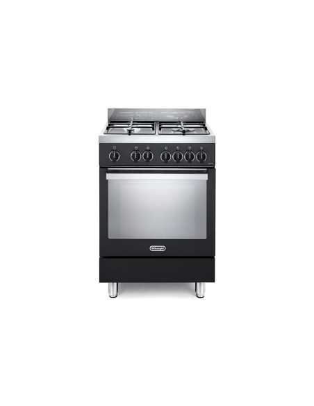 DE_LONGHI PMA66L CUCINA 60X60 A 3F+1TC ANTRACITE F.E. 9F GRIGLIE GHISA