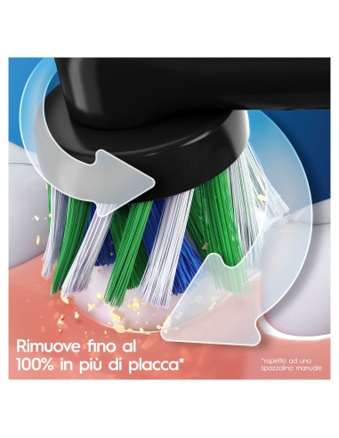 ORAL B POWER VITALITY PRO DUO BLACK& WHITE 2 RIMOTORI DI PLACCA