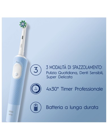 ORAL B POWER VITALITY PRO DUO BLACK& WHITE 2 RIMOTORI DI PLACCA