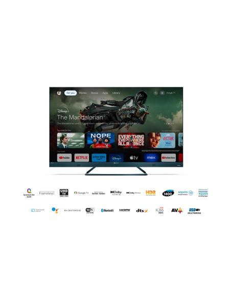 SHARP 55FQ5EG TVC 55" QLED 4K      GOOGLE TV FRAMELESS 120/144HZ