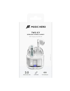 SBS MHTWSICYBTW AURICOLARI BT TWS TRASPARENTE/BIANCO 2