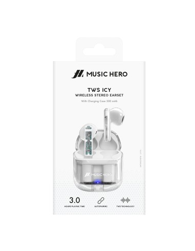 SBS MHTWSICYBTW AURICOLARI BT TWS TRASPARENTE/BIANCO