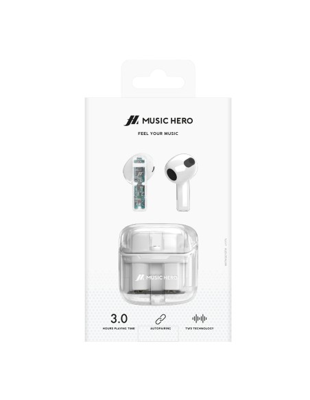 SBS MHTWSICYBTW AURICOLARI BT TWS TRASPARENTE/BIANCO