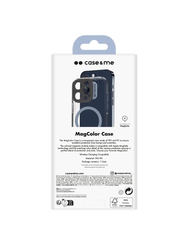 SBS CMCOVCAMTMSIP1561PA IPHONE 15 PRO COVER MAGSAFE TRASP/AZZURRO