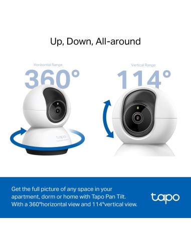 TPLINK TAPO TC72 IP CAM WIFI 2K 4MP QHD DA INTERNO STORAGE MICROSD