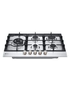 LG CBGZ3016S PIANO COTT. 75CM INOX 5F GAS GRIGLIE GHISA ACC. SOTTOMAN. 2