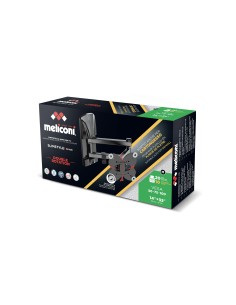 MELICONI SLIMSTYLE PLUS 100SDR CG STAFFA DOPPIO BRACCIO 14"/32" 2