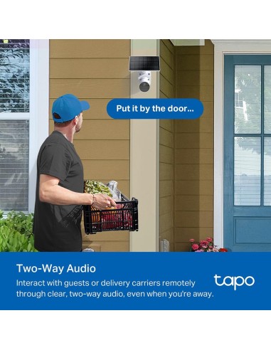 TPLINK TAPO TC82KIT IP CAM WIFI 2K + PANNELLO SOLARE A BATT/EST IP65