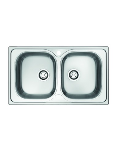 GLEMGAS GL279X LAVELLO 79X50 2V INOX