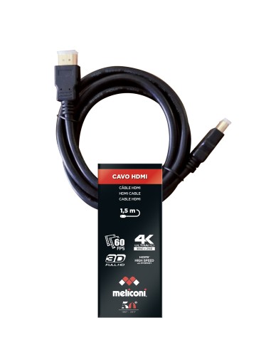 MELICONI CAVO H1,5ECO HDMI 1,5MT STANDARD 4K 24HZ