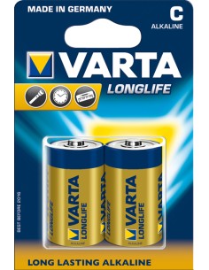 VARTA LONGLIFE C X2 MEZZA TORCIA PILE