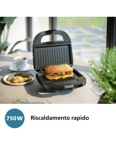 PHILIPS HD2350/80 TOSTIERA 750W    3451 SANDWICH MAKER