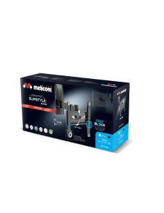 MELICONI SLIMSTYLE PLUS 200SR STAFFA UN BRACCIO 14"/40" 25KG 2