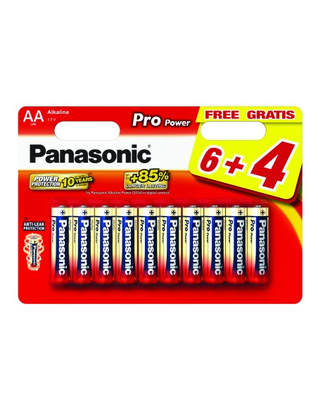 PANASONIC PRO POWER AA X10 STILO LR6PPG/10BW 6+4F