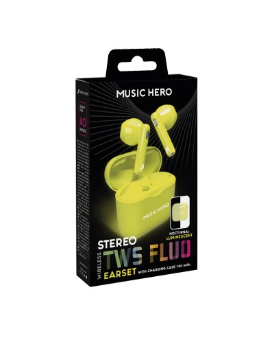 SBS MHTWSFLUOY AURICOLARI TWS FLUO GIALLO