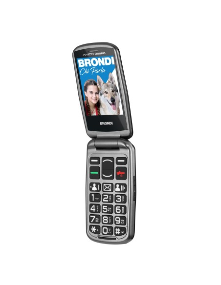 EASY PHONE: vendita online BRONDI AMICO SICURO PLUS BLACK METAL in offerta