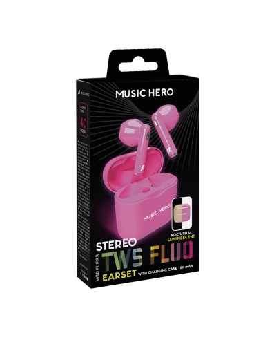SBS MHTWSFLUOG AURICOLARI TWS FLUO ROSA UVA