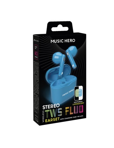 SBS MHTWSFLUOB AURICOLARI TWS FLUO BLU