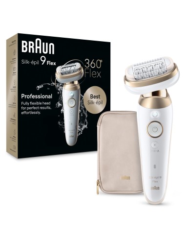 BRAUN SES9011 3D EPILATORE SILK-EPIL BIANCO/ORO