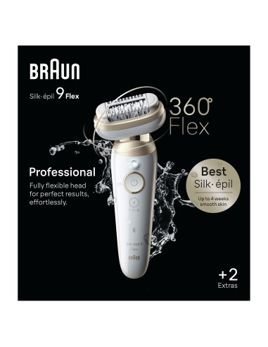 BRAUN SES9011 3D EPILATORE SILK-EPIL BIANCO/ORO