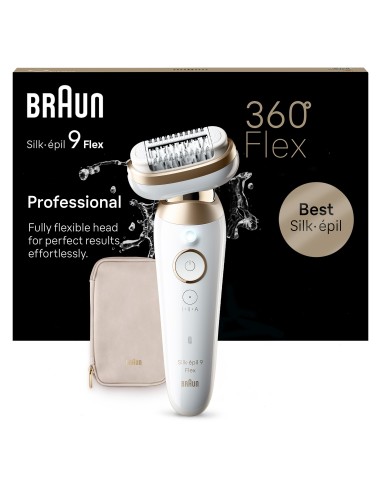 BRAUN SES9011 3D EPILATORE SILK-EPIL BIANCO/ORO