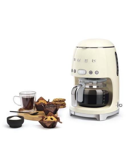 SMEG DCF02CREU MACCHINA CAFFE' ANNI 50 PANNA