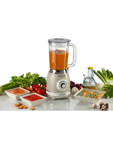 ARIETE 583/00 FRULLATORE VINTAGE BEIGE CON TAZZA IN VETRO