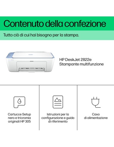 HP 2822E STAMPANTE DESKJET AIO 3IN1WIFI