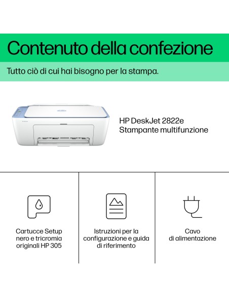 HP 2822E STAMPANTE DESKJET AIO 3IN1WIFI