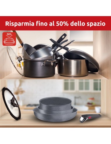 LAGOSTINA 012164600013 SET 13 PZ   ANTIADERENTE INGENIO MINERALIS GR.