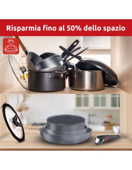 LAGOSTINA 012164600013 SET 13 PZ   ANTIADERENTE INGENIO MINERALIS GR.