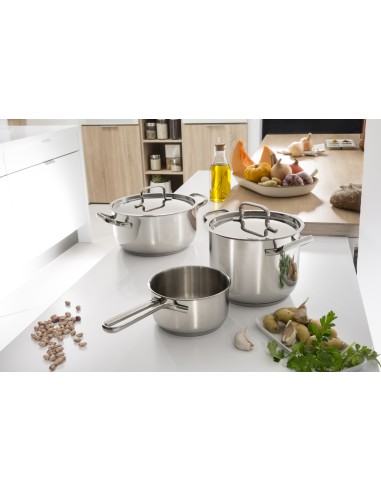 LAGOSTINA 010740031022 CASSERUOLA  FONDA 2 MANIGLIE 22CM ACCIAIO SFIZ.