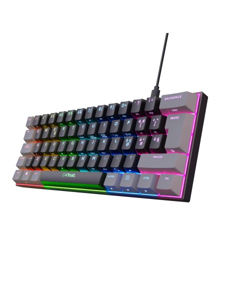 TRUST 24884 GXT 867 ACIRA MECHANICAL RGB TASTIERA GAMING MINI