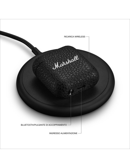 MARSHALL MINOR IV NERO AURICOLARI BLUETOOTH TWS