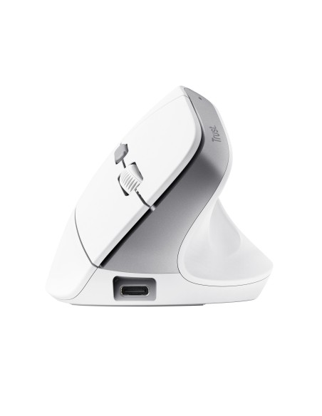 TRUST 25398 BAYO II BIANCO WIRELESS ERGONOMICO VERTICALE RICAR.MOUSE