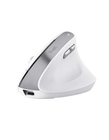 TRUST 25398 BAYO II BIANCO WIRELESS ERGONOMICO VERTICALE RICAR.MOUSE