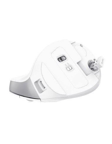TRUST 25398 BAYO II BIANCO WIRELESS ERGONOMICO VERTICALE RICAR.MOUSE