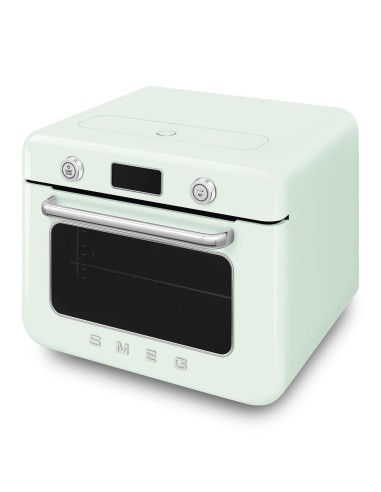 SMEG COF01PGEU FORNO COMBINATO A VAPORE 30 LT 10F GRILL VERDE PASTELLO