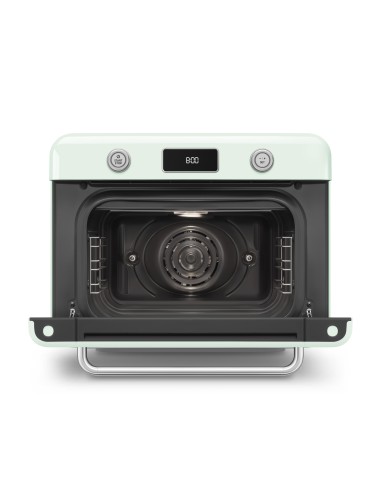 SMEG COF01PGEU FORNO COMBINATO A VAPORE 30 LT 10F GRILL VERDE PASTELLO