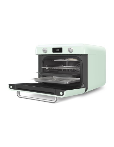 SMEG COF01PGEU FORNO COMBINATO A VAPORE 30 LT 10F GRILL VERDE PASTELLO