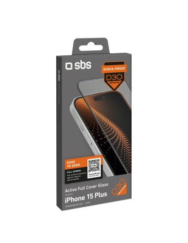 SBS TED3OSCRGLIP1567 IPHONE 15 PLUS VETRO D3O