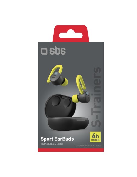 SBS TESPEARTRAINTWSBTK AURICOLARI  BT 5.0 TWS SPORT TOUCH 300MAH NERO