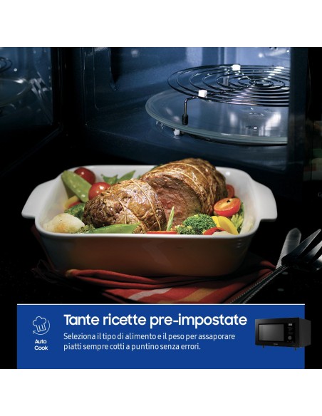 SAMSUNG MC32DG7646KK FORNO MICROONDE 32LT NERO VENTILATO + GRILL
