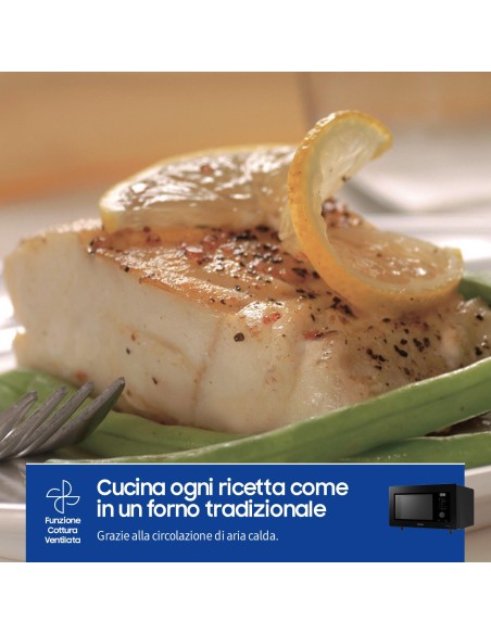 SAMSUNG MC32DG7646KK FORNO MICROONDE 32LT NERO VENTILATO + GRILL