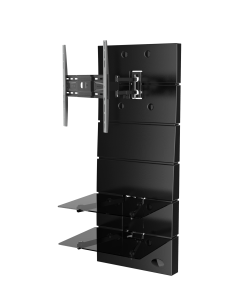 MELICONI GHOST DESIGN 3500 NERO OPACO ROTATION PARETE ATTREZZATA