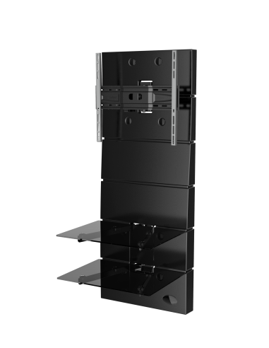 MELICONI GHOST DESIGN 3500 NERO OPACO ROTATION PARETE ATTREZZATA