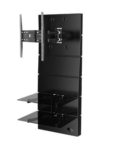 MELICONI GHOST DESIGN 3500 NERO OPACO ROTATION PARETE ATTREZZATA