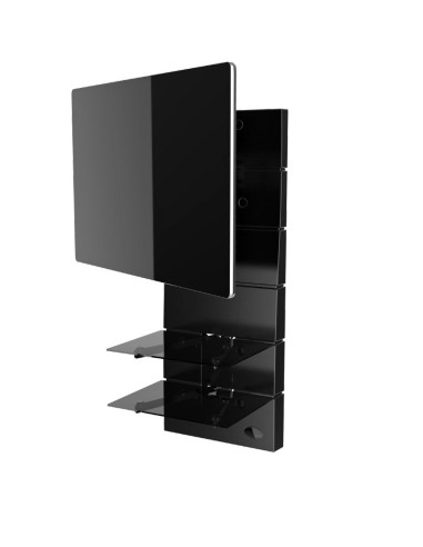 MELICONI GHOST DESIGN 3500 NERO OPACO ROTATION PARETE ATTREZZATA